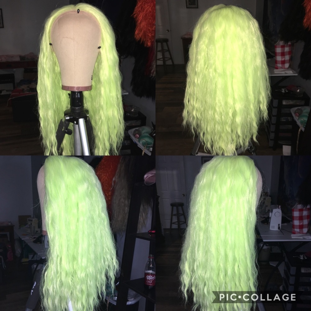 Neon Green Webster Wigs Wig